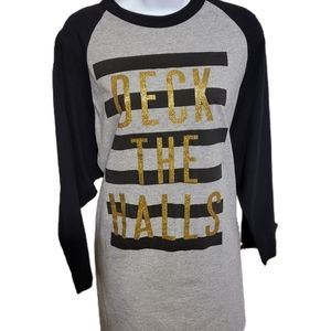 Soffe Deck The Halls XL Christmas Shirt